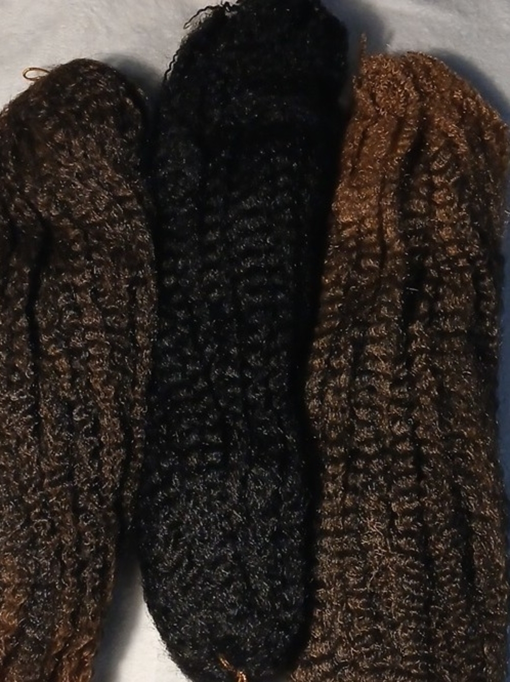 Hand-Knit Cozy Socks - Black & Brown
